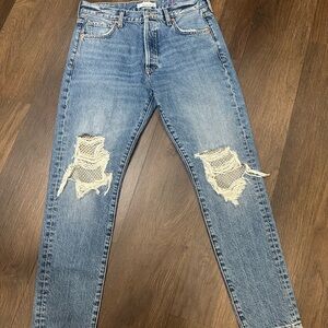 Baykanlar Liya high rise classic fit crop jeans